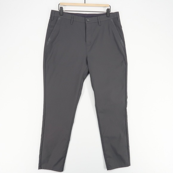 Jack Archer Pants Mens 33x30 Charcoal Gray Performance Tech Chino Golf Stretch - Picture 1 of 9